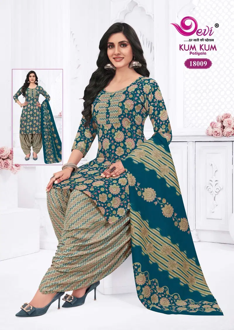 Kumkum Vol 18 By Devi Indo Cotton Printed Readymade Dress Exporters In India